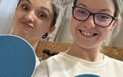 Après midi ping pong entre candidats et personnels d’entreprises